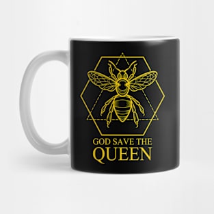 God Save The Queen Beekeeper Bees Apiculture Mug